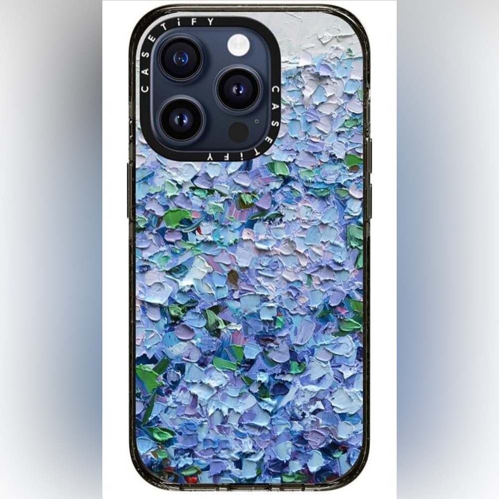 CASETiFY iPhone 15 Pro Case Nantucket Blue Hydrangeas